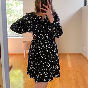 Vintage Patterned Dress